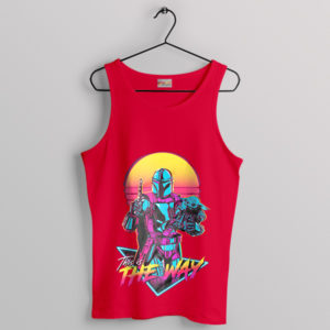 Boba Fett This is The Way Quote Red Tank Top