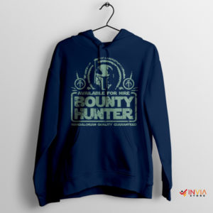 Bounty Hunter Din Djarin Beskar Armor Navy Hoodie