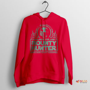 Bounty Hunter Din Djarin Beskar Armor Red Hoodie