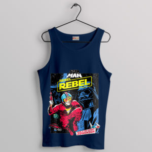 Bowie Star Wars Darth Vader Starman Navy Tank Top