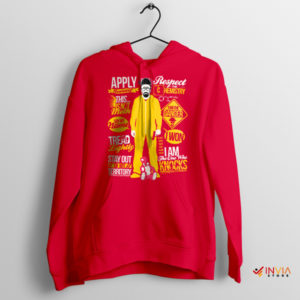 Breaking Bad Quotes Walter White Glasses Red Hoodie