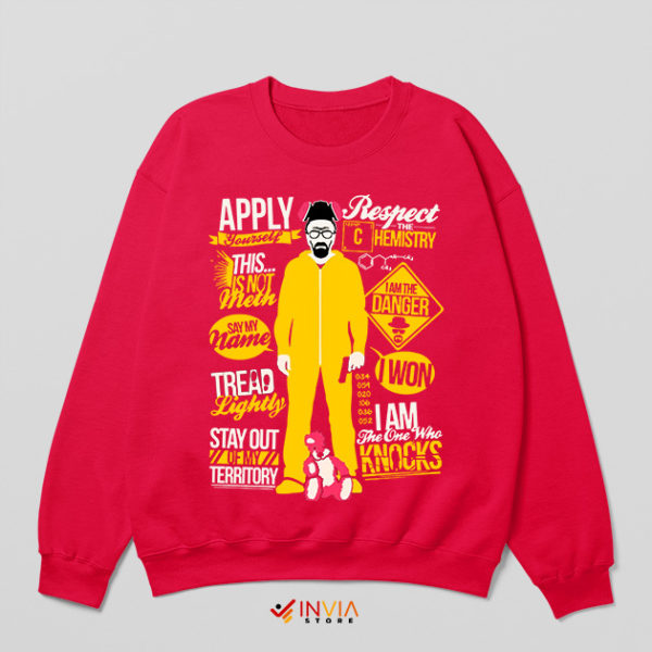 Breaking Bad Season 5 Best Quotes Red Sweatshirt