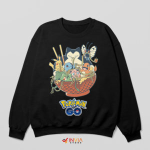 Buldak Ramen Snorlax Pokemon Go Black Sweatshirt