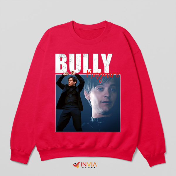 Bully Maguire Spider Man Dance Red Sweatshirt