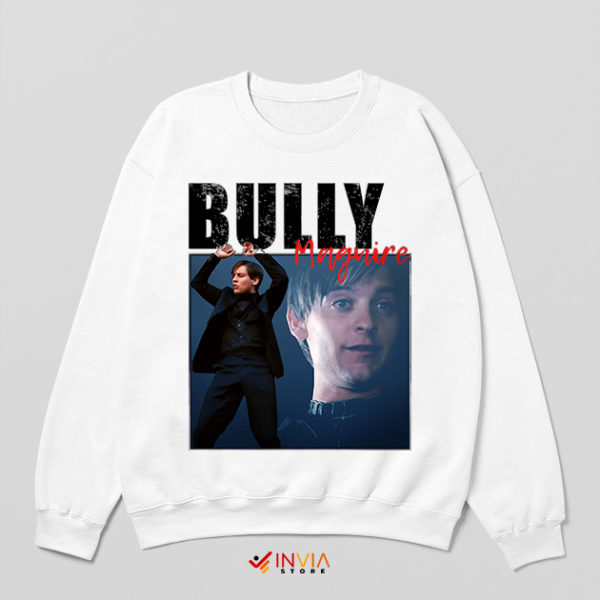 Bully Maguire Spider Man Dance White Sweatshirt