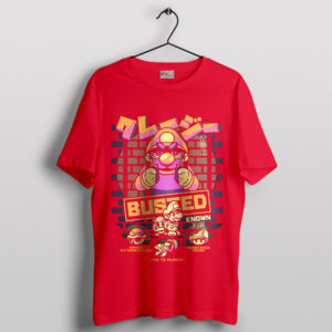 Busted the Super Mario Bros Movie Red T-Shirt