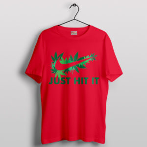 Cannabis Legalization Meme Nike Logo Red T-Shirt