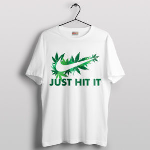 Cannabis Legalization Meme Nike Logo White T-Shirt