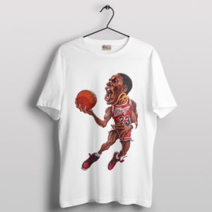 Caricature Michael Jordan Bulls 23 NBA T-Shirt