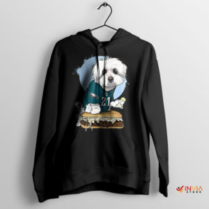 Cartoon Dog Philadelphia Eagles Black Hoodie