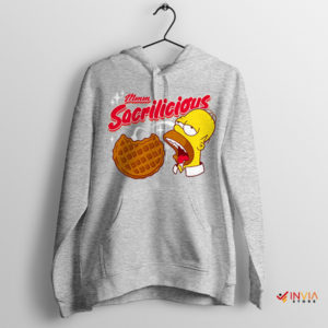 Cartoon Homer Meme Sacrilicious Sport Grey Hoodie