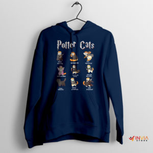 Cats Movie Harry Potter Characters Navy Hoodie