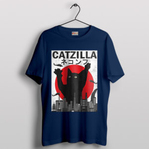 Catzilla King of The Monsters Navy T-Shirt