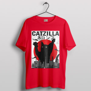 Catzilla King of The Monsters Red T-Shirt