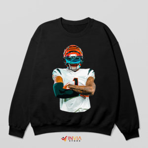 Celebrate Bengals Football Ja'Marr Chase Black Sweatshirt