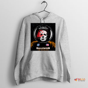 Celebrate Halloween Michael Myers NASA Sport Grey Hoodie