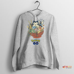 Characters Pokémon GO Ramen Bowl Sport Grey Hoodie