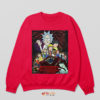 Characters Rick Morty Stranger Things 5 Sweatshirt