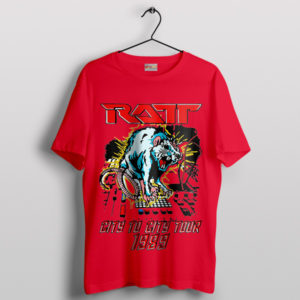 City to City Tour 1989 Ratt Vintage Red T-Shirt