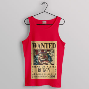 Clown Pirate One Piece Buggy Red Tank Top
