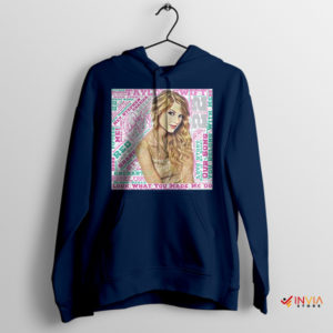 Collage Songs Taylor Swift Eras Tour Navy Hoodie