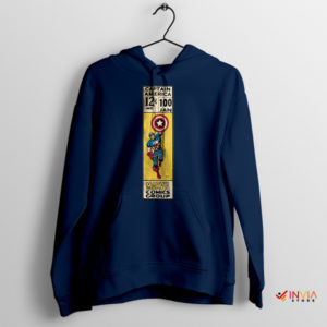 Comic Books Issue 12 Captain America 100 Navy Hoodie