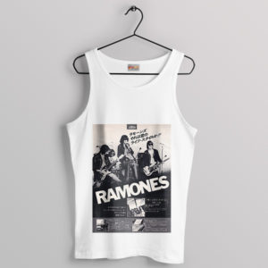 Concert Japan Ramones Leave Home White Tank Top