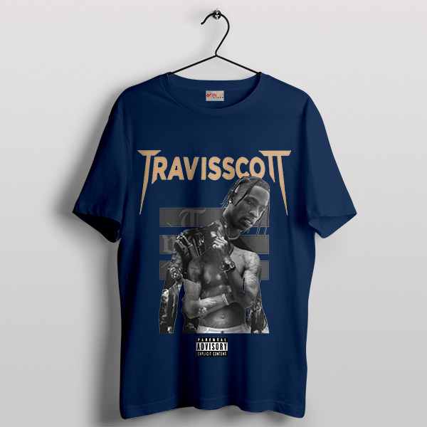 Cover Art Travis Scott Rodeo Album Navy T-Shirt