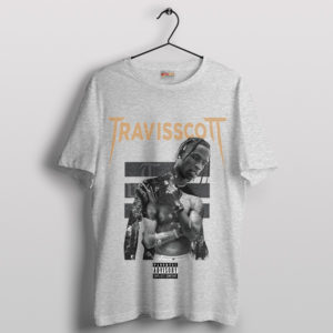 Cover Art Travis Scott Rodeo Album Sport Grey T-Shirt