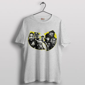 Cream Wu Tang Members Paint Art Sport Grey T-Shirt