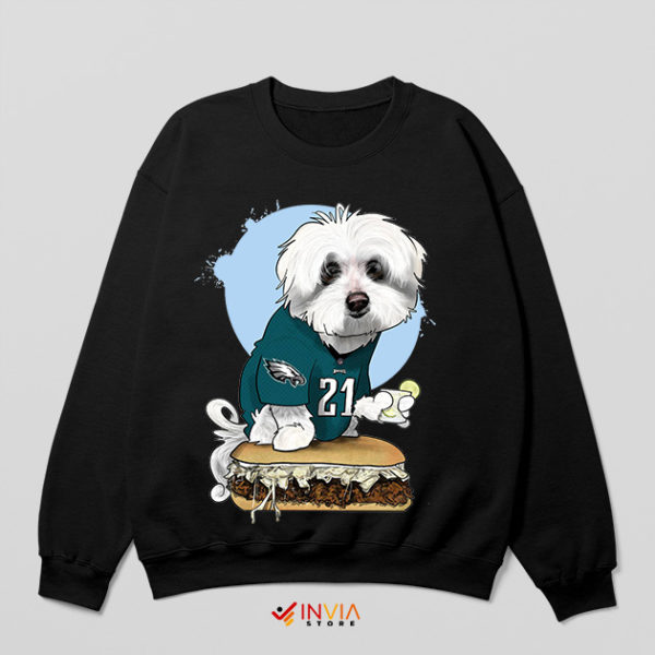 Cute Dog Breeds Philadelphia Eagles Black Sweatshirt