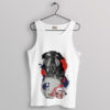 Cute Dog Helmet England Patriots Tank Top