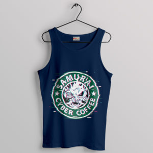 Cyberpunk Phantom Starbucks Coffee Navy Tank Top