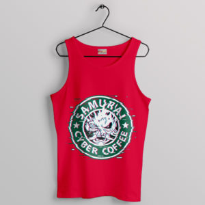 Cyberpunk Phantom Starbucks Coffee Red Tank Top