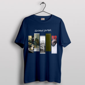 Damn Kendrick Lamar Discography Albums Navy T-Shirt