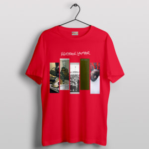 Damn Kendrick Lamar Discography Albums Red T-Shirt