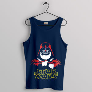 Darth Vader Santa Clause Show Navy Tank Top