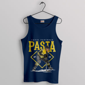 David Pastrnak Style Hockey Greatness Navy Tank Top