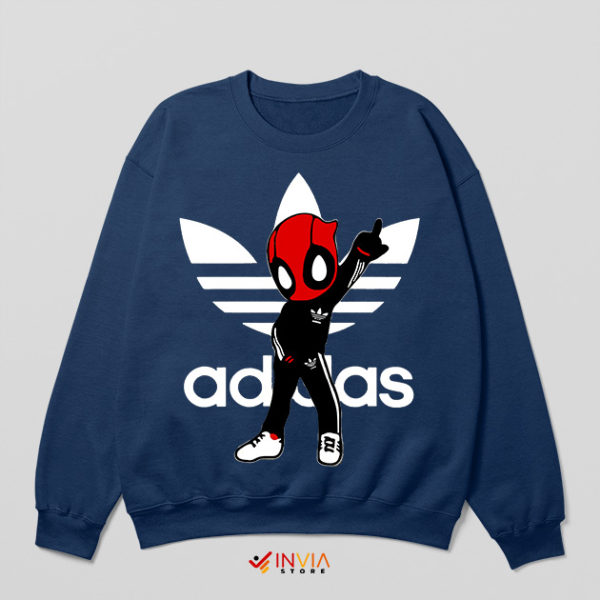 Deadpool 3 Comics Samba adidas Navy Sweatshirt