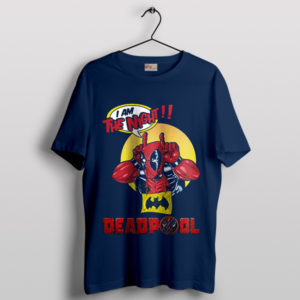 Deadpool 3 the Dark Knight Batman Navy T-Shirt