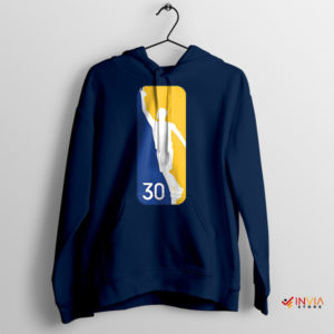 Design NBA Logo Stephen Curry Navy Hoodie