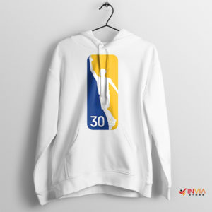 Design NBA Logo Stephen Curry White Hoodie