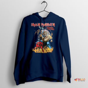 Devil Sends the Beast With Wrath Navy Hoodie