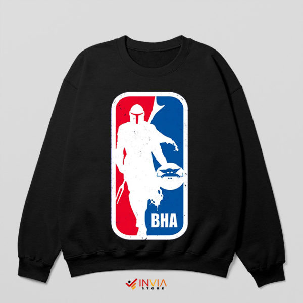 Din Djarin Bounty Hunter Association Black Sweatshirt