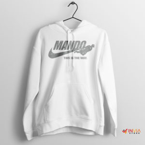 Din Djarin Mando This is The Way Nike White Hoodie