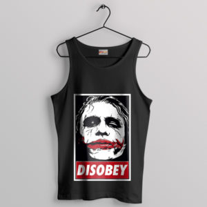 Disobey Joker Face Dark Knight Movie Tank Top