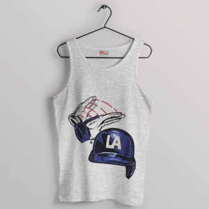 Dodgers Hat Gavin Lux Dunk on Em Sport Grey Tank Top