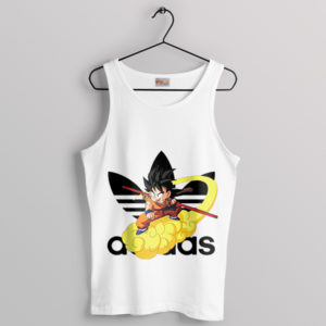 Dragon Ball Goku Nimbus Adidas Anime White Tank Top