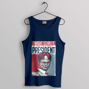 Dwight Schrute Birthday Meme President Navy Tank Top