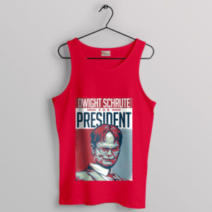 Dwight Schrute Birthday Meme President Red Tank TopDwight Schrute Birthday Meme President Red Tank Top